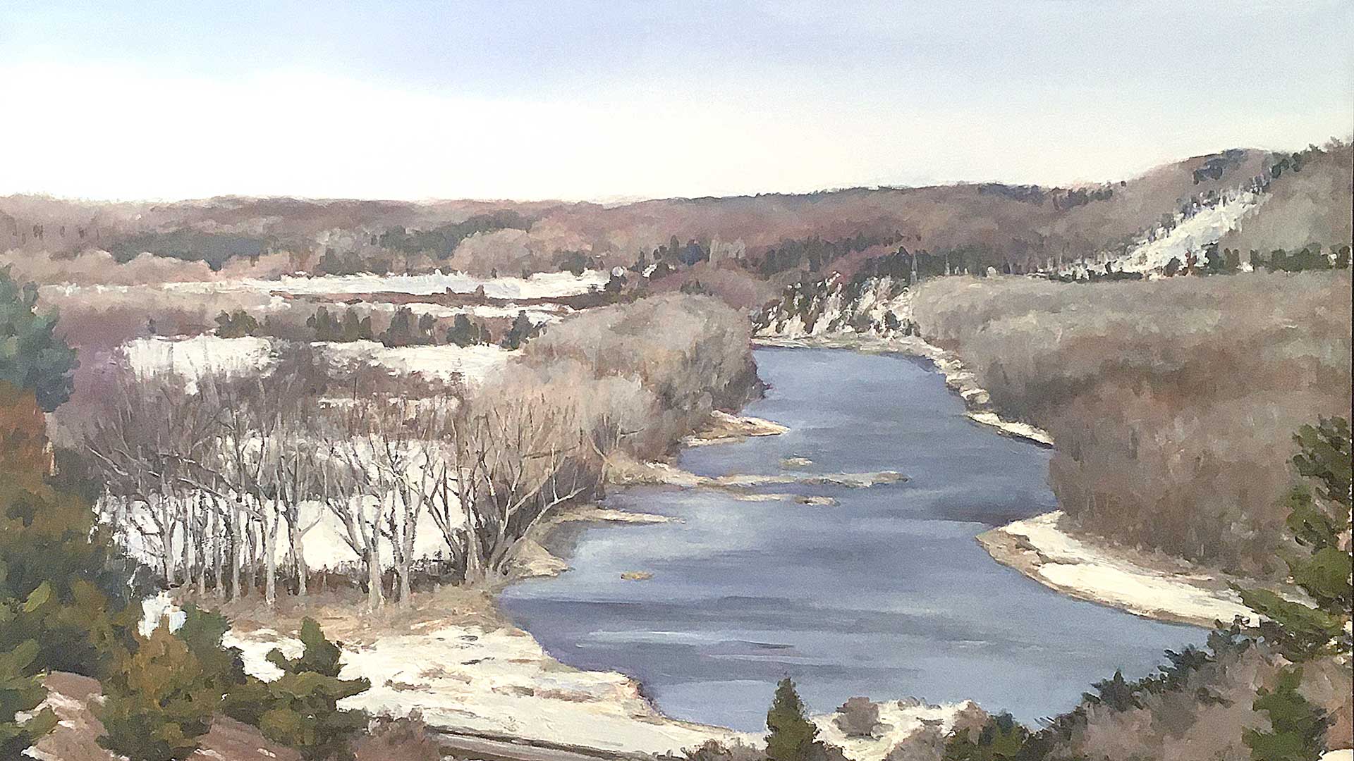 John Rhett painting titled Winter Rhythm.
