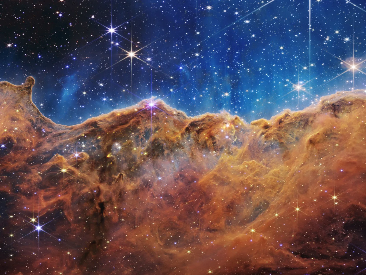 NASA image of gaseous forms in space.