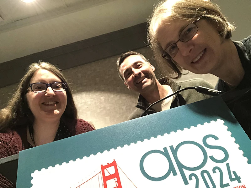 Houghton Universitypsychology professor Alison Young Reusser with colleagues at conference.