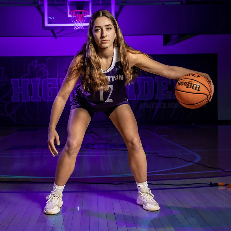 Houghton Universitywomen's basketball player Hannah Roeske.