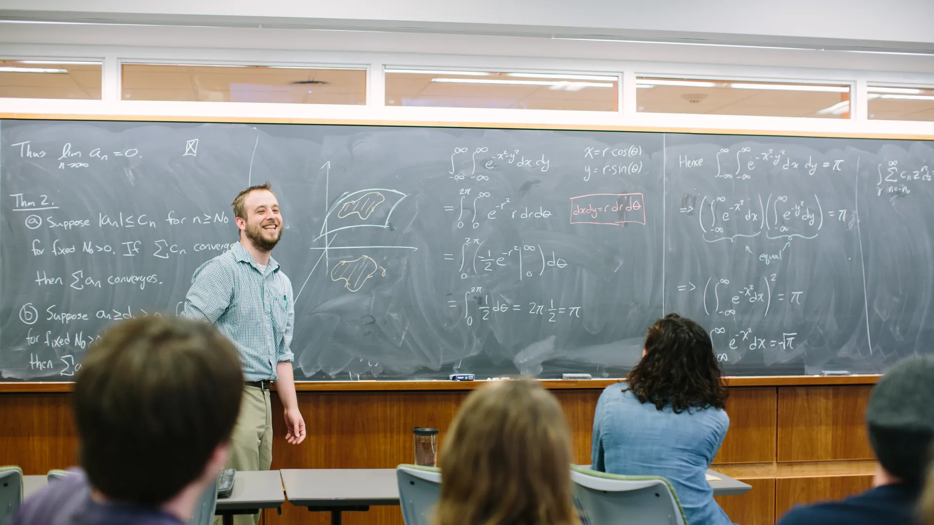 Math class with students