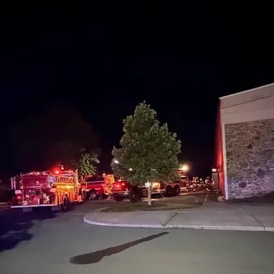 photo of the nielsen center fire