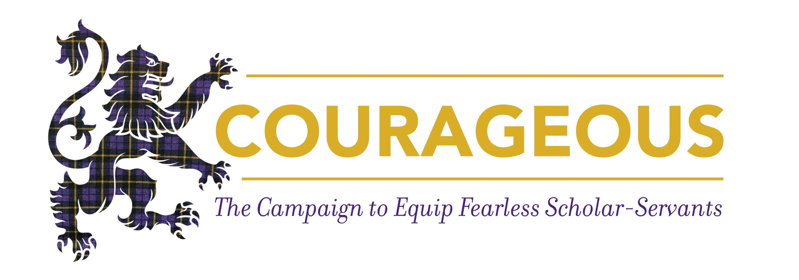 Courageous header for scholar servant campaign