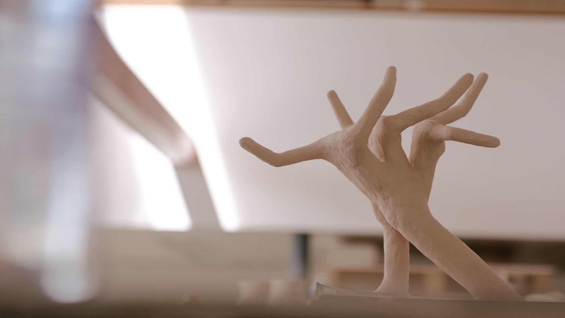 Abstract sculpture by Houghton bfa in sculpture student.