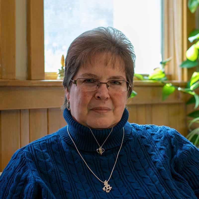 Houghton staff member Linda Stull.
