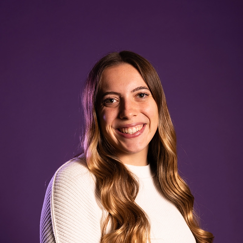 Houghton staff member Morgan Anderson.
