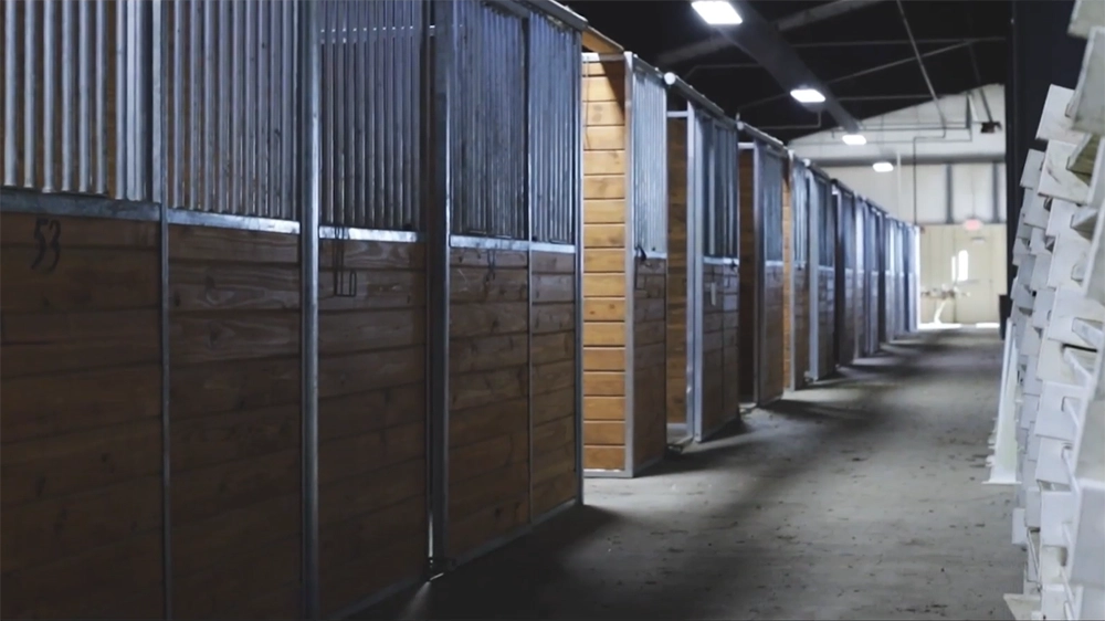 Interior stalls for horses at Equestrian Center at ���Ͽ�.