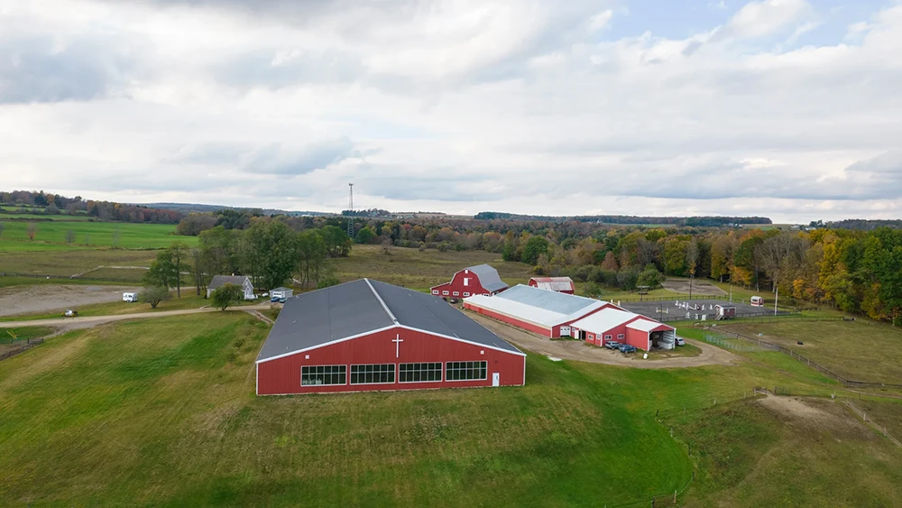 Aerial view of the Equestrian Center at ���Ͽ�.