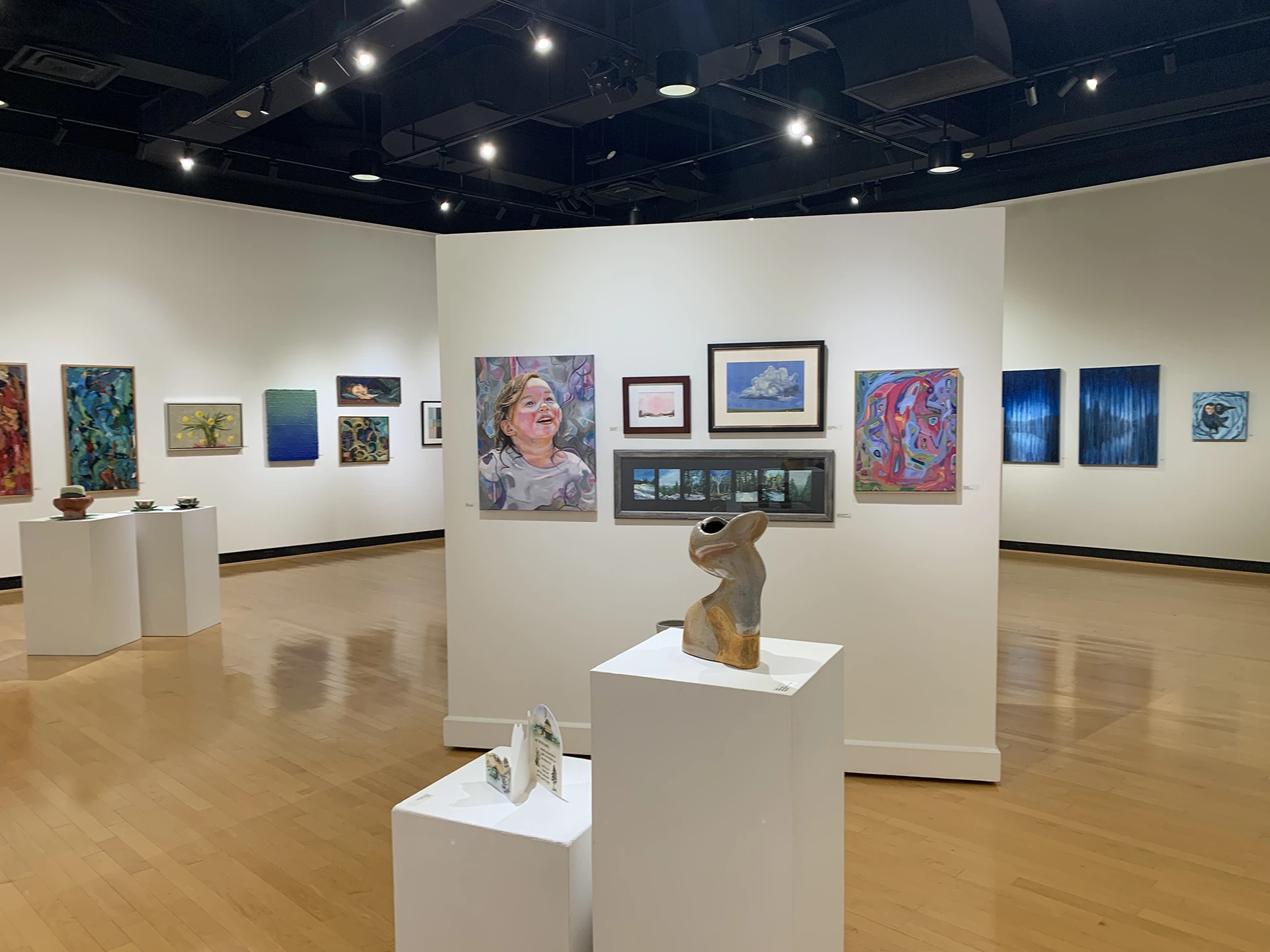 Gallery view of the Ted Murphy Exhibition at the Ortlip Gallery at ���Ͽ�.