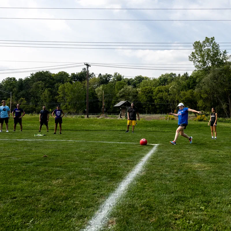Kickball outside