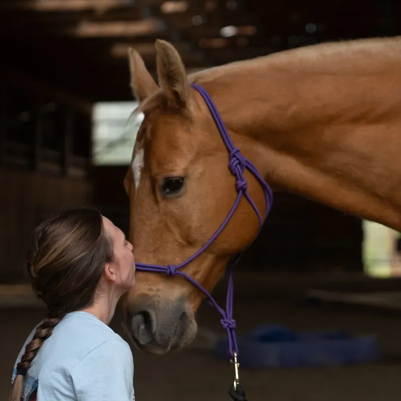 Shelby Skinner with a horse